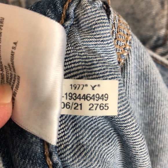 American Eagle jeans Women's size 0 Regular 1977 cargo denim jean elastic cuffs - Picture 15 of 15